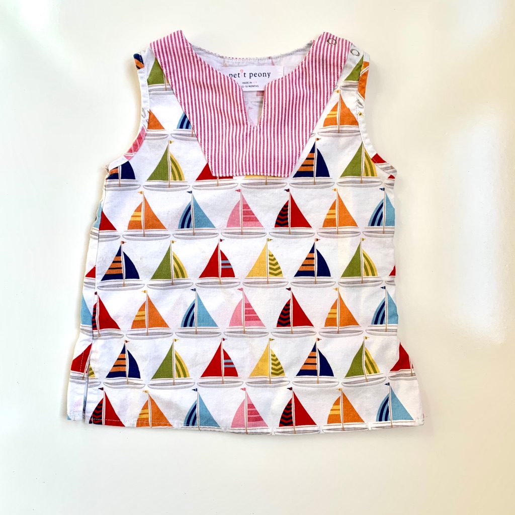 Petit Peony Sail Boat Dress